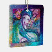 MASSE IN BLAU, Monogramm Keramikornament (Rechts)