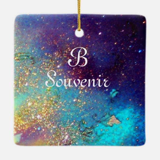 MASSE IN BLAU, Monogramm Keramikornament (Rückseite)