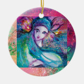 MASSE IN BLAU, Monogramm Keramikornament (Vorne)