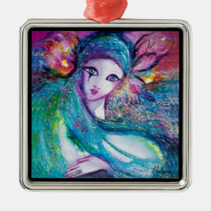 MASSE IN BLAU ORNAMENT AUS METALL