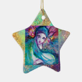 MASSE IN BLAU / Venezianische Masquerade Masken Keramikornament (Rechts)