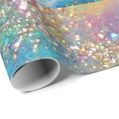 MASSE IN BLAU / Venezianischen Masquerade Masken Geschenkpapier (Rolleneckpunkt)