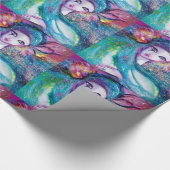 MASSE IN BLAU / Venezianischen Masquerade Masken Geschenkpapier (Ecke)