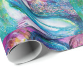 MASSE IN BLAU / Venezianischen Masquerade Masken Geschenkpapier (Rolleneckpunkt)