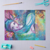 MASSE IN BLAU / Venezianischen Masquerade Masken Seidenpapier (Basteln)