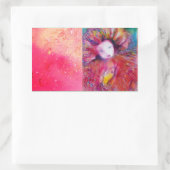 MASSE IN ROT RECHTECKIGER AUFKLEBER (Tasche)