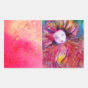 MASSE IN ROT RECHTECKIGER AUFKLEBER