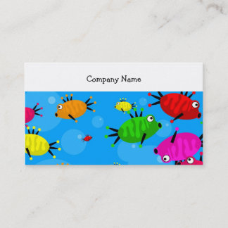 Masse von Firmennamen Fish, Company Visitenkarte