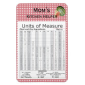 Maßeinheiten für Wassermelonendesign Magnet (Vertikal)