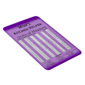 Maßeinheiten Solid Color Premium Flexi Magnet (Rechte Seite)