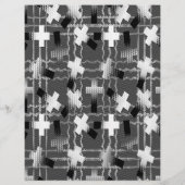 Massen B&W Im Glauben gesäte Scrapbook-Seiten Flyer (Hinten)