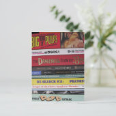 Massen-Pop-Bücher Postkarte (Stehend Vorderseite)