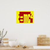 Massenäquivalenz Poster (Küche)