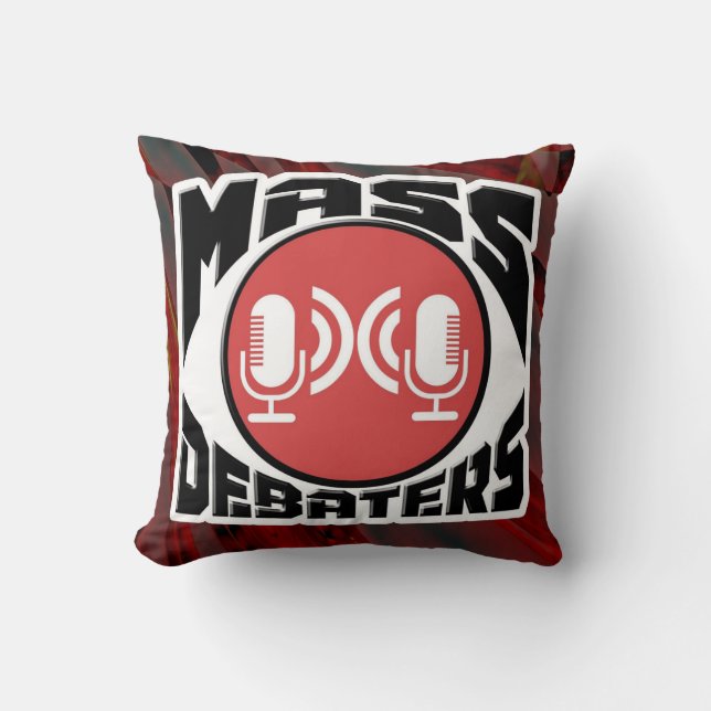 Massendebattierer Podcast Kissen (Vorderseite)