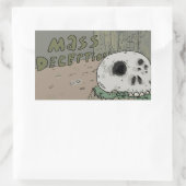 Massenenttäuschung Rechteckiger Aufkleber (Tasche)