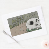 Massenenttäuschung Rechteckiger Aufkleber (Umschlag)