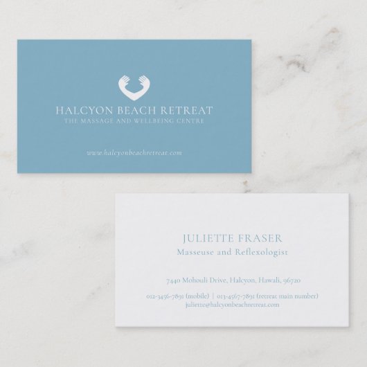 Massenhaushandlogo Rückziehkarte Visitenkarte (Vorne/Hinten)