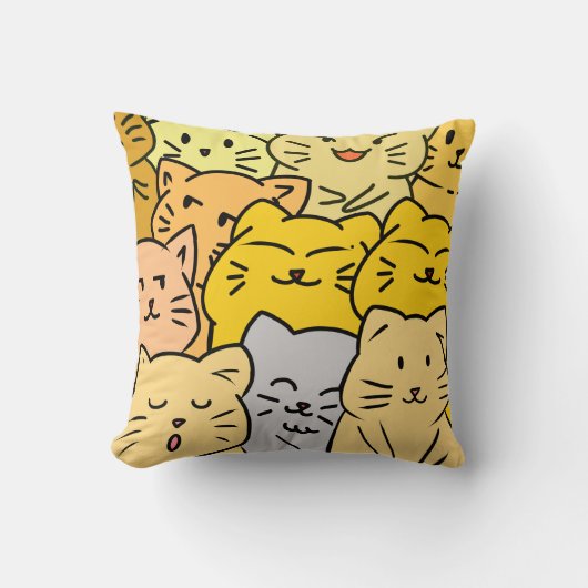 Massenkatze Kissen (Vorderseite)