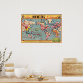 Massenmigration der Menschheit Poster (Küche)