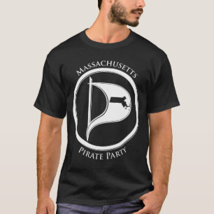 Massenpirat Flage w/Text Dunkelheit T-Shirt