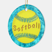MassenSoftball verziert niedliches Imitat Keramik Ornament (Links)