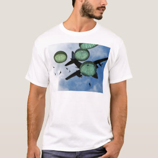 Massensprungs-Auftrag, Fallschirme, US-Armee T-Shirt