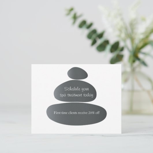 Massensteine Einladung (Stehend Vorderseite)