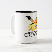 Massenvernichtungswaffen Zweifarbige Tasse (Vorderseite Links)