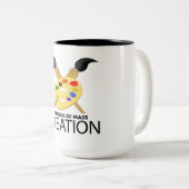 Massenvernichtungswaffen Zweifarbige Tasse (VorderseiteRechts)