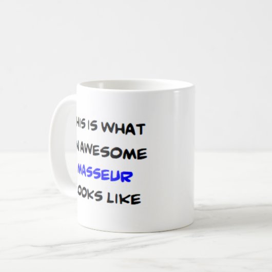 Masseur, phantastisch kaffeetasse (Vorderseite Links)