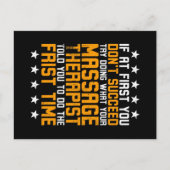 Masseur Postkarte (Vorderseite)