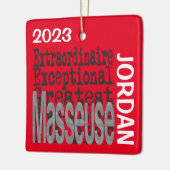 Masseuse Extraordinaire CUSTOM Keramikornament (Links)