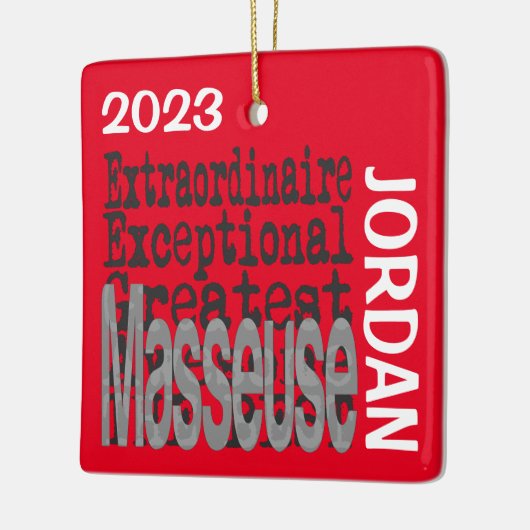 Masseuse Extraordinaire CUSTOM Keramikornament (Links)