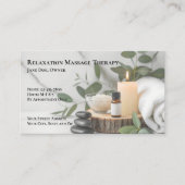 Masseuse Massage Therapist Business Card Visitenkarte (Vorderseite)