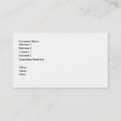 Masseuse-Visitenkarte Visitenkarte (Rückseite)