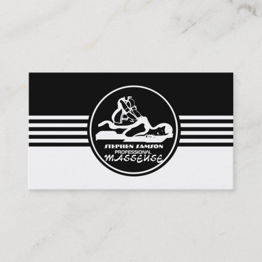 Masseuse-Visitenkarte Visitenkarte (Vorderseite)