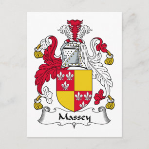 Massey Familienwappen Postkarte