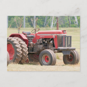Massey Ferugson Super 90 an einem sonnigen Tag Postkarte