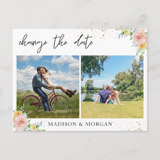 Maßgebliche Foto ändern das Datum Ankündigungspostkarte (Vorderseite)