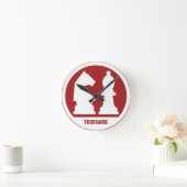 Maßgefertigte Monogramm- und Farb-Wanduhren von CH Runde Wanduhr (Zuhause)