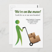 Maßgeschneidert bewegen wir Strichmännchen mit Han Postkarte (Vorne/Hinten)