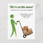 Maßgeschneidert bewegen wir Strichmännchen mit Han Postkarte (Vorderseite)