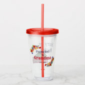 Maßgeschneidert für Oma Akrylic Tumbler Acryltrinkbecher (Vorderseite)