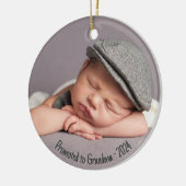 Maßgeschneidert für Oma-Foto Keramik Ornament (Links)
