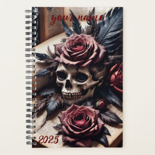 Maßgeschneidert - "Gothic Skull and Rose #1" Planer