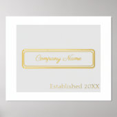 Maßgeschneidert, grau/silber mit goldenem Schreibt Foliendrucke (Vorderseite)