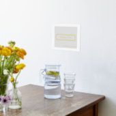 Maßgeschneidert, grau/silber mit goldenem Schreibt Foliendrucke (Ablage(Küche))