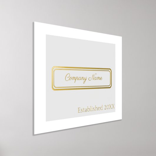 Maßgeschneidert, grau/silber mit goldenem Schreibt Foliendrucke (Ablage )