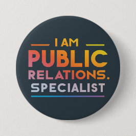 Maßgeschneidert Ich bin PR-Spezialist Button