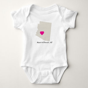 Maßgeschneidert in Arizona Staat Liebe Baby T-Shir Strampler